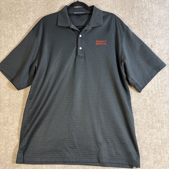 Maker's Mark Men's Embroidered Polo Shirt Size XL Preppy Bourbon Themed - Picture 1 of 8